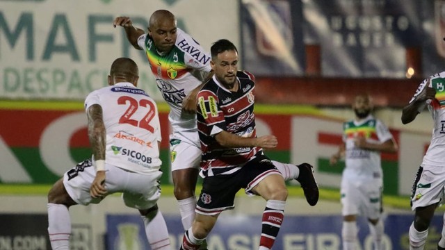 CAMPEONATO BRASILEIRO DA SÉRIE C DE 2020. SEGUNDA FASE. QUADRANGULAR. PRIMEIRA RODADA. GRUPO C. SANTA CRUZ-PE. BRUSQUE-SC.