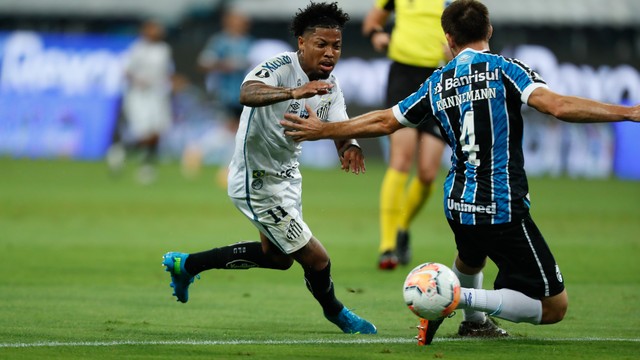 TAÇA LIBERTADORES DA AMÉRICA DE 2020. QUARATS DE FINAL. JOGO DE IDA. SANTOS-SP. BRASIL. GRÊMIO-RS. BRASIL.
