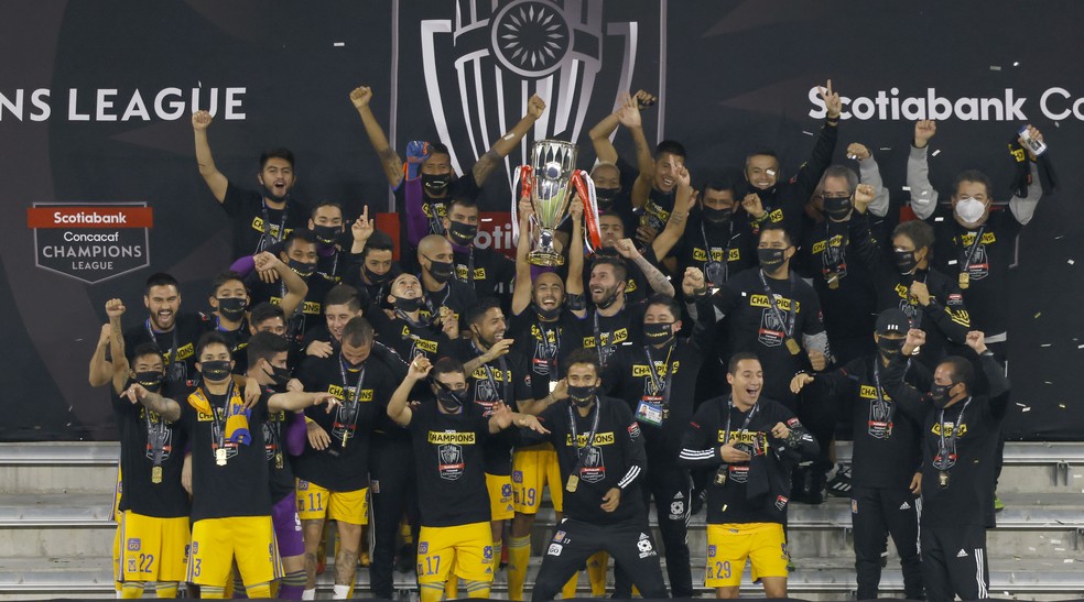 LIGA DOS CAMPEÕES DA CONCACAF. CONFEDERAÇÃO DE FUTEBOL DA AMÉRICA DO NORTE, CENTRAL E DO CARIBE. FINAL. JOGO ÚNICO. TIGRES. MÉXICO. CAMPEÃO. LOS ANGELES. ESTADOS UNIDOS.