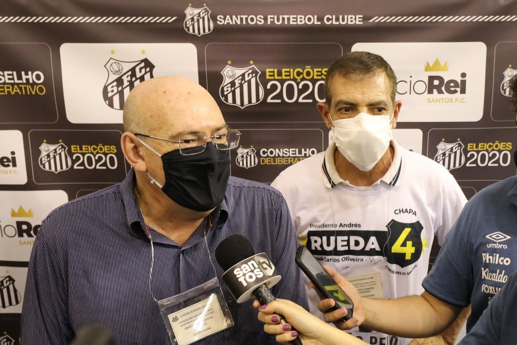 ANDRÉS RUEDA. NOVO PRESIDENTE DO SANTOS-SP. ELEITO.