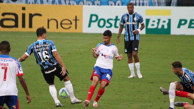 CAMPEONATO BRASILEIRO DA SÉRIE A DE 2020. PRIMEIRA FASE. VIGÉSIMA OITAVA RODADA. GRÊMIO-RS. BAHIA-BA.