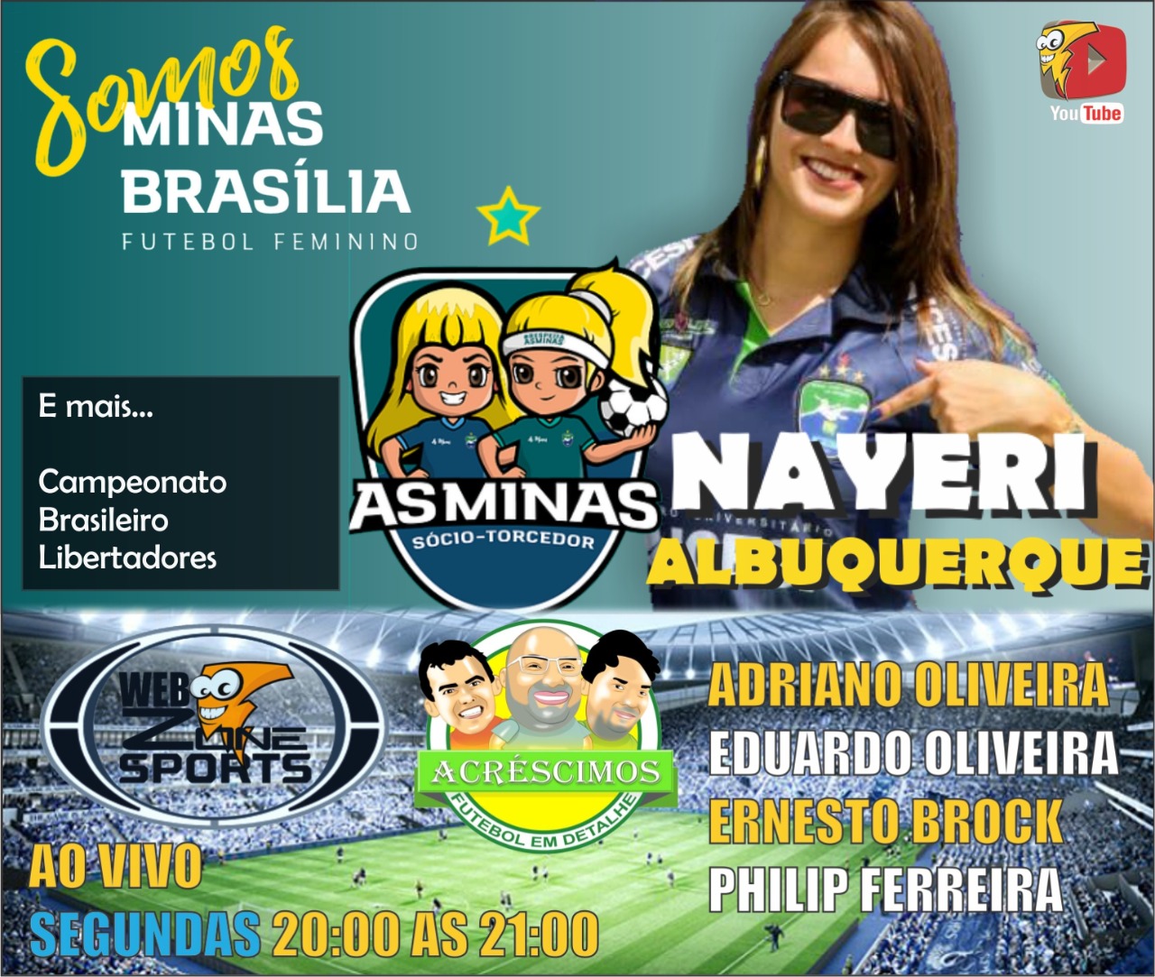 WEB ZONE SPORTS NOAS ACRÉSCIMOS. NAYERI ALBUQUERQUE. MINAS BRASÍLIA-DF.