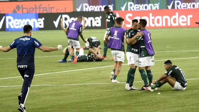 TAÇA LIBERTADORES DA AMÉRICA DE 2020. SEMIFINAL. JOGO DE VOLTA. SEGUNDA PARTIDA. PALMEIRAS-SP. BRASIL. CLASSIFICADO. RIVER PLATE. ARGENTINA. ELIMINADO.