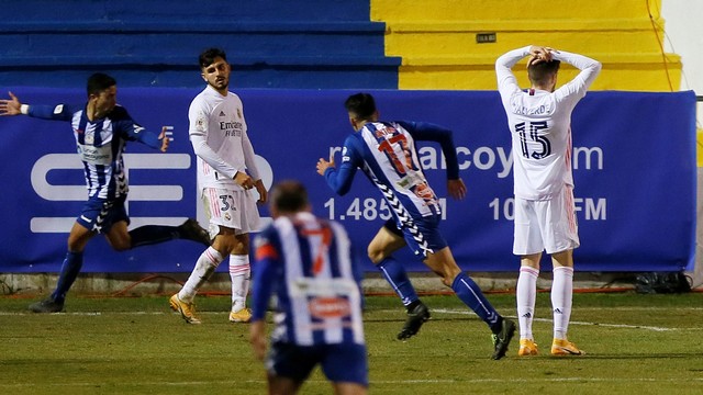 COPA DO REI DA ESPANHA. TERCEIRA FASE. JOGO ÚNICO. ALCOYANO. ESPANHA. CLASSIFICADO. REAL MADRID. ESPANHA. ELIMINADO.