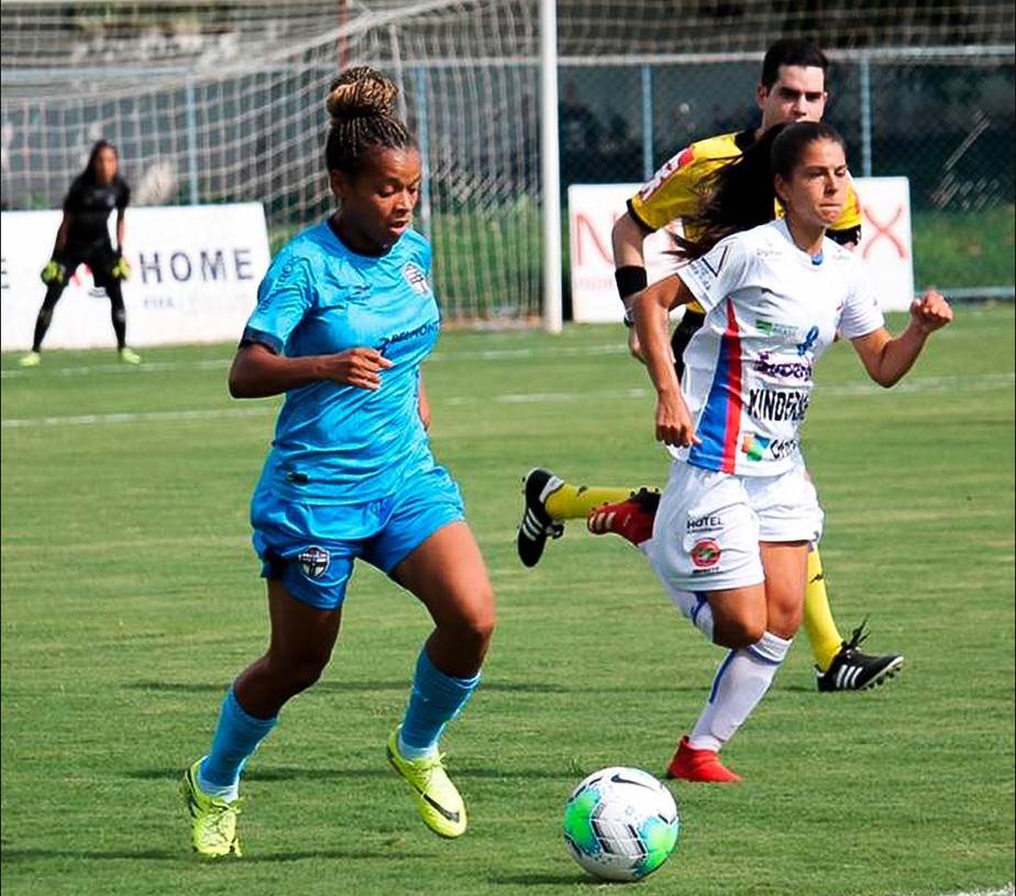CAMPEONATO BRASILEIRO DE FUTEBOL FEMININO SÉRIE A2 DE 2020. SEMIFINAL. JOGO DE IDA. PRIMEIRA PARTIDA. REAL BRASÍLIA-DF. NAPOLI-SC.