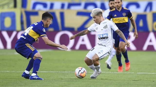 TAÇA LIBERTADORES DA AMÉRICA DE 2020. SEMIFINAL. JOGO DE IDA. PRIMEIRA PARTIDA. BOCA JUNIORS. ARGENTINA. SANTOS-SP. BRASIL.