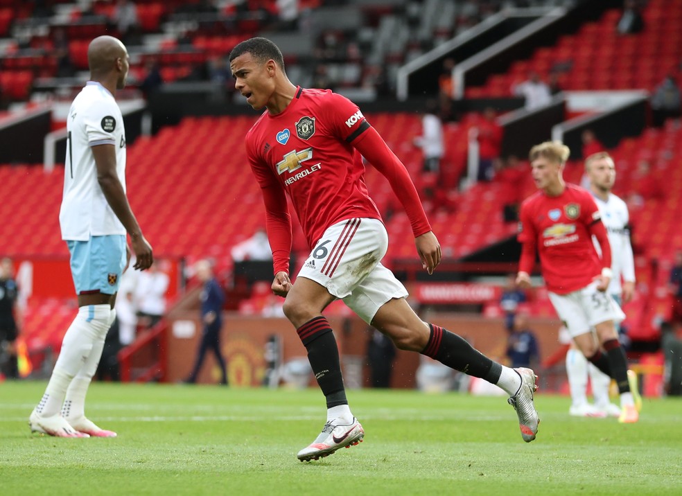 MANCHESTER UNITED. INGLATERRA. GREENWOOD. ATÉ 2025 CONTRATO RENOVADO.