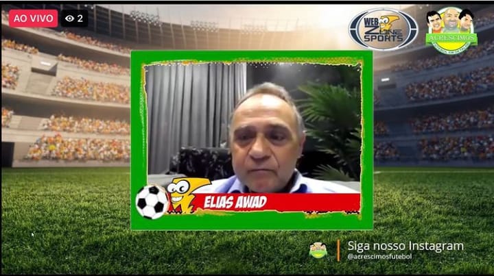 ELIAS AWAD. JORNALISTA. ESCRITOR. PALESTRANTE. WEB ZONE SPORTS NOS ACRÉSCIMOS.