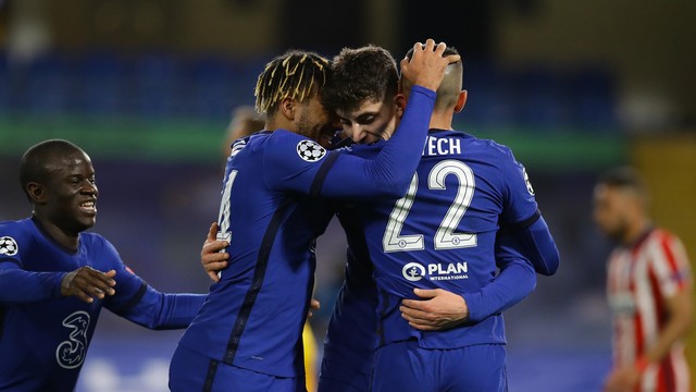 LIGA DOS CAMPEÕES DA EUROPA TEMPORADA 2020.2021. OITAVAS DE FINAL. SEGUNDO JOGO. JOGO DE VOLTA. CHELSEA. INGLATERRA. CLASSIFICADO. ATLÉTICO DE MADRID. ESPANHA. ELIMINADO.