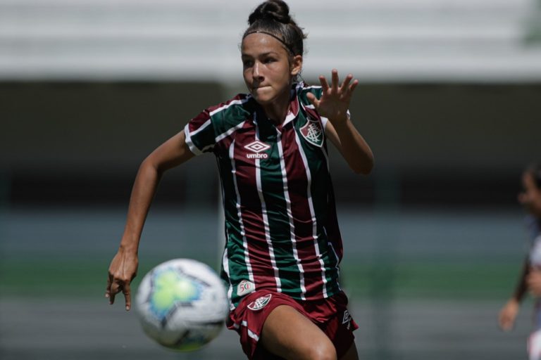 CAMPEONATO BRASILEIRO DE FUTEBOL FEMININO SUB-18 DE 2020. FINAL. PRIMEIRO JOGO. PARTIDA DE IDA. JOGO DE IDA. FLUMINENSE-RJ. INTERNACIONAL-RS.