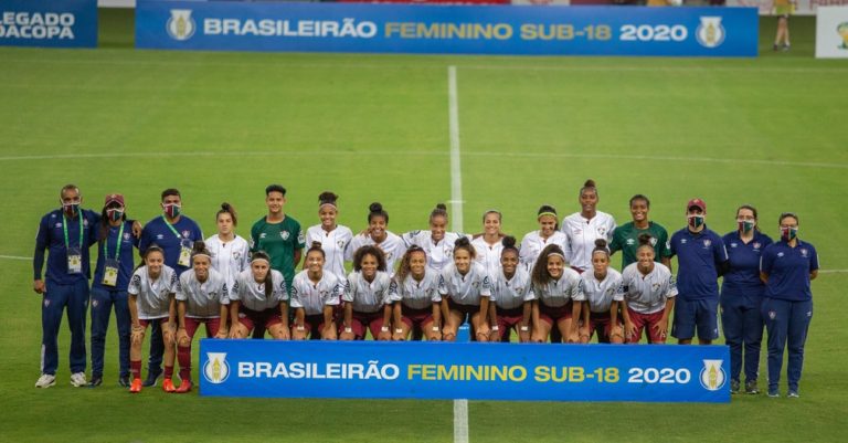 CAMPEONATO BRASILEIRO DE FUTEBOL FEMININO SUB-18 D E2020. FINAL. JOGO DE VOLTA. SEGUNDA PARTIDA. FLUMINENSE-RJ. CAMPEÃO. INTERNACIONAL-RS. VICE-CAMPEÃO.