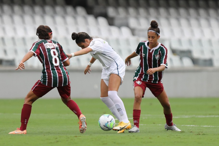 CAMPEONATO BRASILEIRO DE FUTEBOL FEMININO SUB-18 DE 2020. SEMIFINAL. FLUMINENSE-RJ. CLASSIFICADO. SANTOS-SP. ELIMINADO.