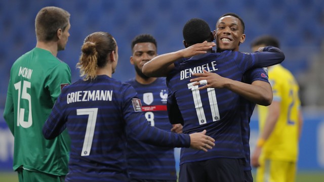 ELIMINATÓRIAS DA EUROPA. COPA DO MUNDO DE 2022. CATAR. PRIEMIRA FASE. SEGUNDA RODADA. FRANÇA. CAZAQUISTÃO.