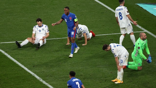 ELIMINATÓRIAS DA EUROPA. COPA DO MUNDO DE 2022. PRIMEIRA FASE. PRIMEIRA RODADA. INGLATERRA. SAN MARINO. GRUPO I.