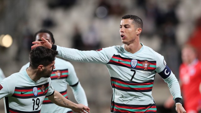 ELIMINATÓRIA SDA COPA DO MUNDO DE 2022. CATAR. EUROPA. PRIMEIRA FASE. TERCEIRA RODADA. LUXEMBURGO. PORTUGAL. GRUPO A.
