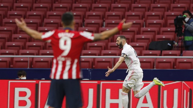 CAMPEONATO ESPANHOL. LA LIGA. TEMPORADA 2020.2021. PRIMEIRA FASE. VIGÉSIMA SEXTA RODADA. ATLÉTICO DE MADRID. ESPANHA. REAL MADRID. ESPANHA.