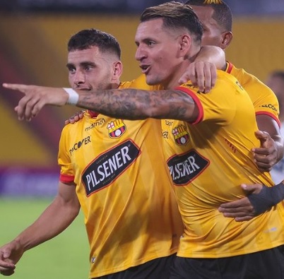 TAÇA LIBERTADORES DA AMÉRICA DE 2021. FASE DE GRUPOS. GRUPO C. SEGUNDA RODADA. BARCELONA. EQUADOR. THE STRONGEST. BOLÍVIA.