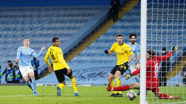 LIGA DOS CAMPEÕES DA EUROPA. TEMPORADA 2020.2021. QUARTAS DE FINAL. JOGO D EIDA. PRIMEIRA PARTIDA. MANCHESTER CITY. INGLATERRA. BORUSSIA DORTMUND. ALEMANHA.