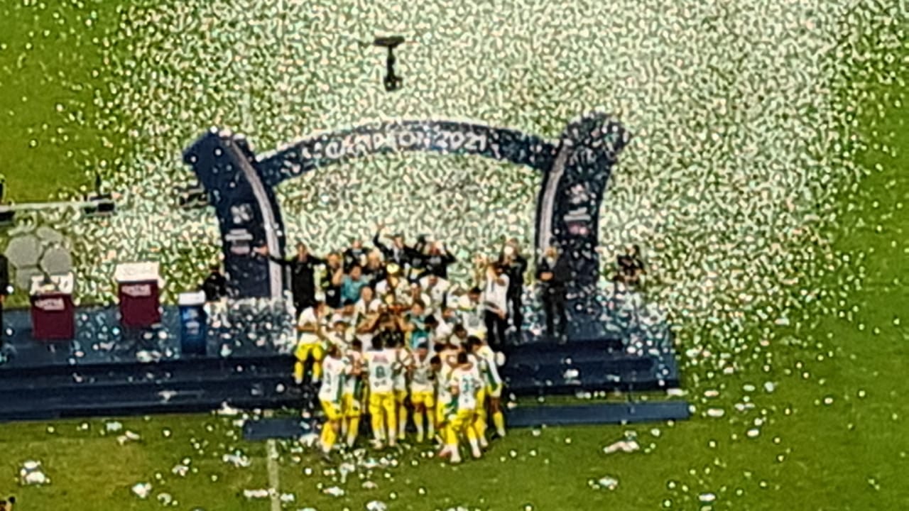 RECOPA SUL-AMERICANA DE 2021. FINAL. JOGO DE VOLTA. SEGUNDA PARTIDA. DEFENSA Y JUSTICIA. ARGENTINA. CAMPEÃO. PALMEIRAS-SP. BRASIL. VICE-CAMPEÃO.