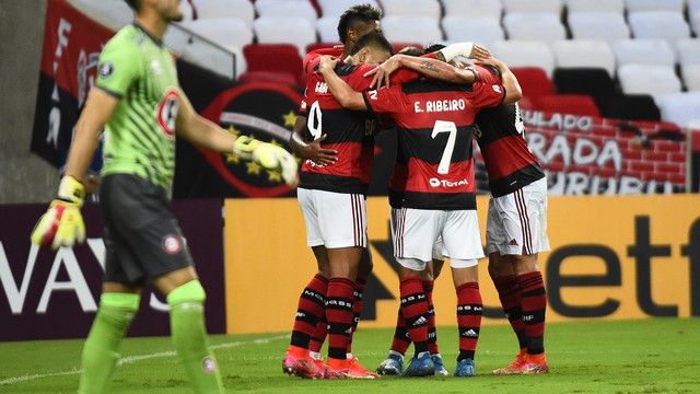 TAÇA LIBERTADORES DA AMÉRICA DE 2021. FASE DE GRUPOS. GRUPO G. FLAMENGO-RJ. BRASIL. UNIÓN LA CALERA. CHILE.