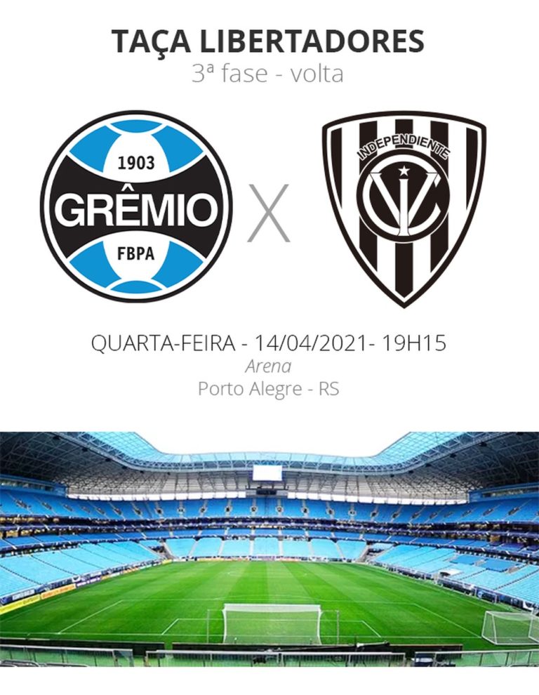 TAÇA LIBERTADORES DA AMÉRICA DE 2021. TERCEIRA FASE. JOGO DE VOLTA. SEGUNDA PARTIDA. GRÊMIO-RS. BRASIL. INDEPENDIENTE DEL VALLE. EQUADOR.