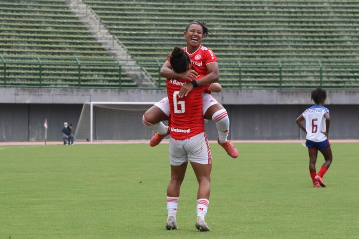 CAMPEONATO BRASILEIROD E FUTEOL FEMININO SÉRIE A1. DE 2021. PRIMEIRA FASE. SEGUNDA RODADA. BAHIA-BA. INTERNACIONAL-RS.