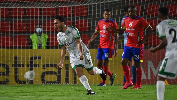 COPA SUL-AMERICANA DE 2021. PRIEMIRA FASE. JOGO DE VOLTA. SEGUNDA PARTIDA. LA EQUIDAD. COLÔMBIA. CLASSIFICADO. DEPORTIVO PASTO. COLÔMBIA. ELIMINADO.