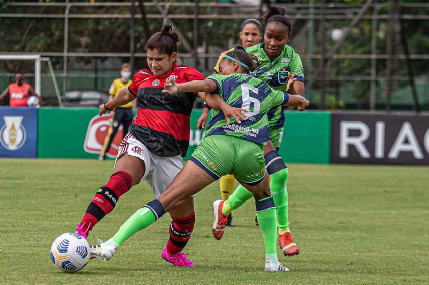 CAMPEONATO BRASILEIRO DE FUTEBOL FEMININO SÉRIE A 1 D E2021. PRIMEIRA FASE. PRIMEIRA RODADA. MINAS ICESP-DF. FLAMENGO-RJ.