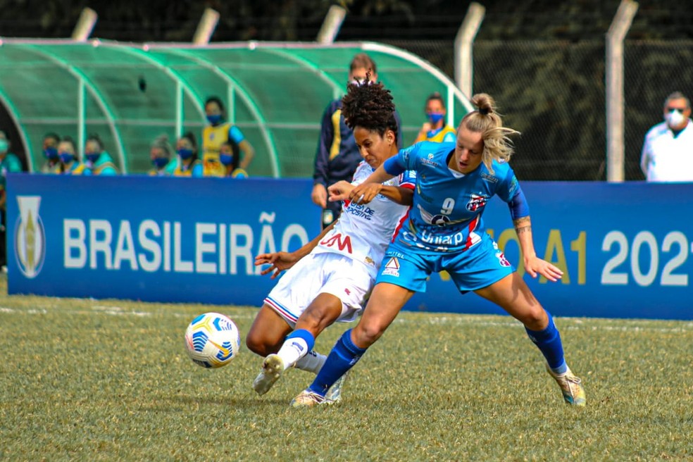 CAMPEONATO BRASILEIROD E FUTEBOL FEMININO SÉRIE A 1 D E2021. PRIMEIRA FASE. TERCEIRA RODADA. NAPOLI-SC. BAHIA-BA.