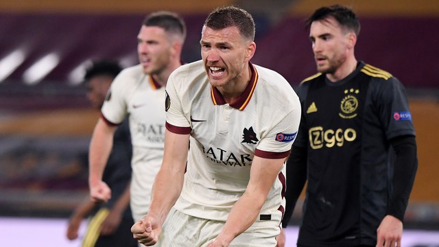 LIGA EUROPA. TEMPORADA 2020.2021. ROMA. ITÁLIA. CLASSIFICADA. AJAX. HOLANDA. ELIMINADO.