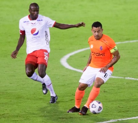 TAÇA LIBERTADORES DA AMÉRICA DE 2021. FASE DE GRUPOS. GRUPO H. TERCEIRA RODADA. LA GUAIRA. VENEZUELA. AMÉRICA DE CALI. COLÔMBIA.