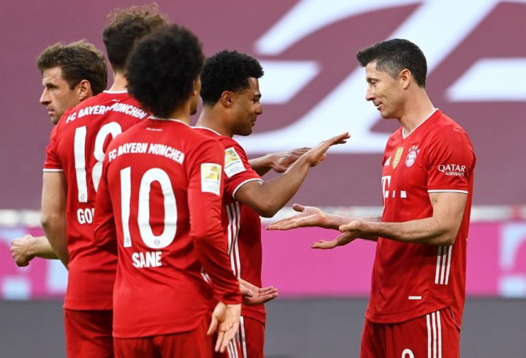 CAMPEONATO ALEMÃO. BUNDESLIGA. PRIEMIRA FASE. TRIGÉSIMA SEGUNDA RODADA. BAYERND E MUNIQUE. ALEMANHA. ENEACAMPEÃO.