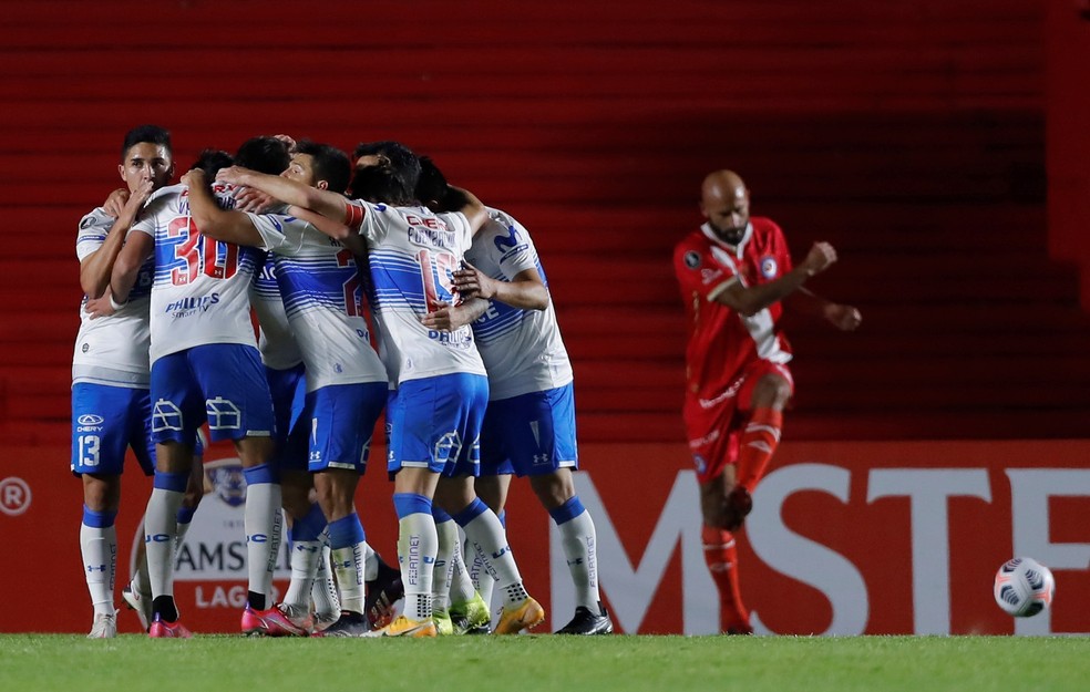 TAÇA LIBERTADORES DA AMÉRICA DE 2021. GRUPO F. QUARTA RODADA. FASE DE GRUPOS. ARGENTINOS JUNIORS. ARGENTINA. UIVERSIDAD CATÓLICA. CHILE.