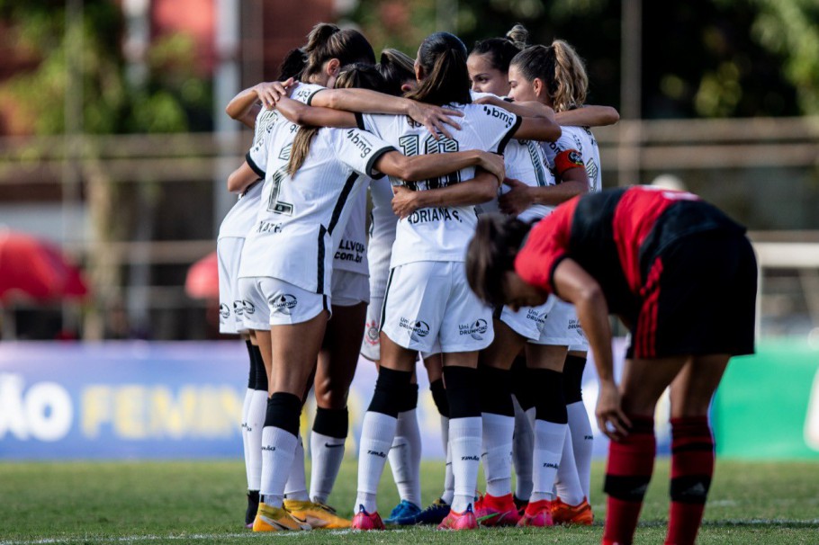 CAMPEONATO BRASILEIRO DE FUTEBOL FEMININO DA SÉRIE A1 DE 2021. PRIMEIRA FASE. DÉCIMA RODADA. CORINTHIANS-SP. FLAMENGO-RJ.