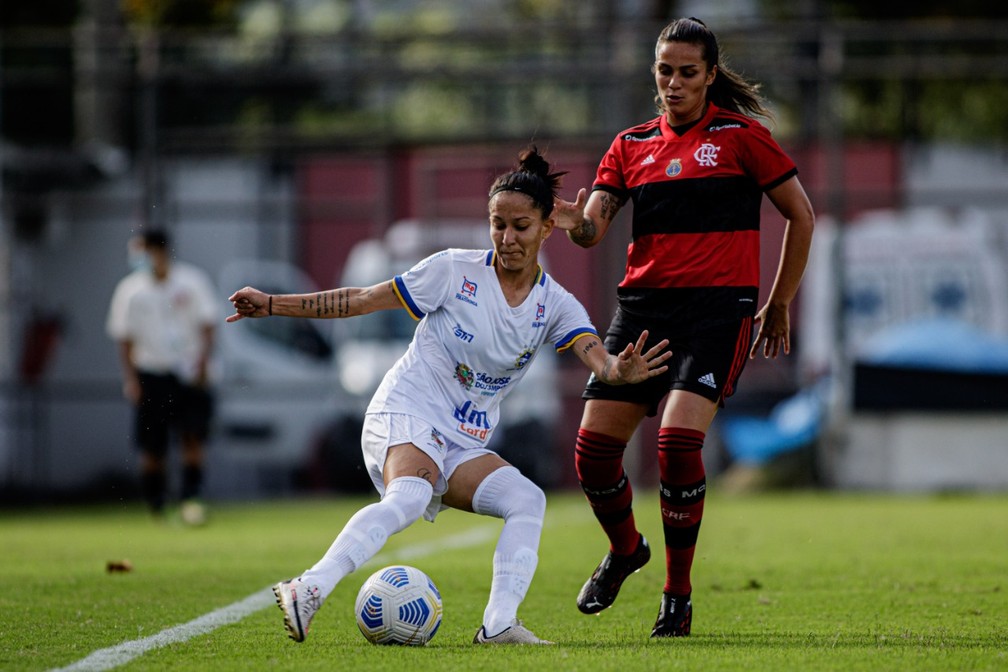 CAMPEONATO BRASILEIROD E FUTEBOL FEMININO DA SÉRIE A1 DE 2021. PRIMEIRA FASE. SEXTA RODADA. FLAMENGO-RJ. SÃO JOSÉ-SP.