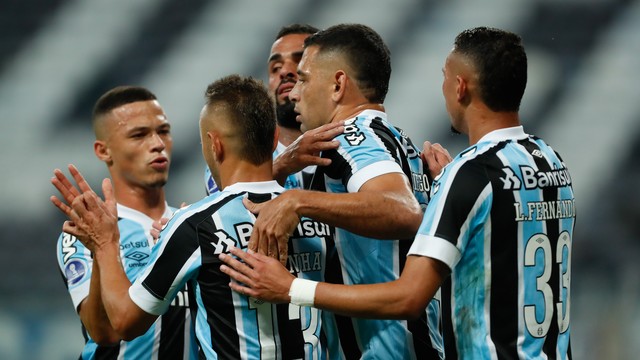 COPA SUL-AMERICANA DE 2021. FASE DE GRUPOS. GRUPO H. TERCEIRA RODADA. GRÊMIO-RS. BRASIL. ARAGUA. VENEZUELA.