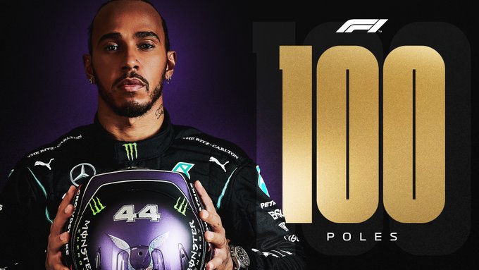 FÓRMULA 1 DE 2021. GRANDE PRÊMIO. ESPANHA. BARCELONA. CIRCUITO. LEWIS HAMILTON. CENTÉSIMA POLE.