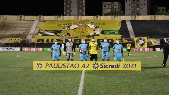 CAMPEONATO PAULISTA DA SÉRIE A2 DE 2021. SEMIFINAL. JOGO DE IDA. PRIMEIRA PARTIDA. OESTE-SP. SÃO BERNARDO-SP.