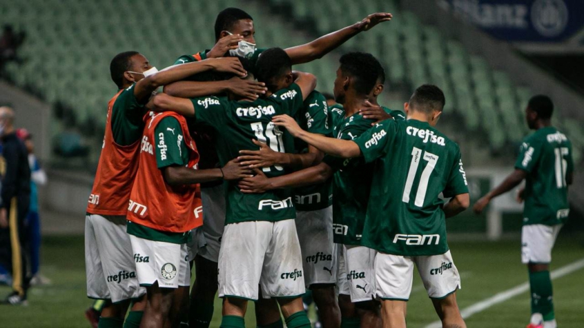 COPA DO BRASIL SUB-20 DE 2021. OITAVAS DE FINAL. JOGO DE VOLTA. SEGUNDA PARTIDA. PALMEIRAS-SP. CLASSIFICADO. NÁUTICO-PE. ELIMINADO.