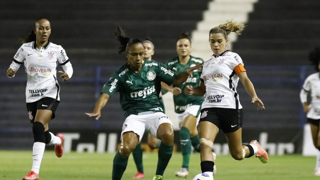 CAMPEONATO BRASIELIROD E FUTEBOL FEMININO DA SÉRIE A1 DE 2021. PRIMEIRA FASE. SEXTA RODADA. PALMEIRAS-SP. CORINTHIANS-SP.