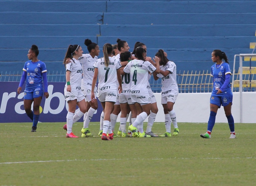 CAMPEONATO BRASILEIRO DE FUTEBOL FEMININO DA SÉRIE A1 DE 2021. PRIMEIRA FASE. DÉCIMA RODADA. PALMEIRAS-SP. SÃO JOSÉ-SP.