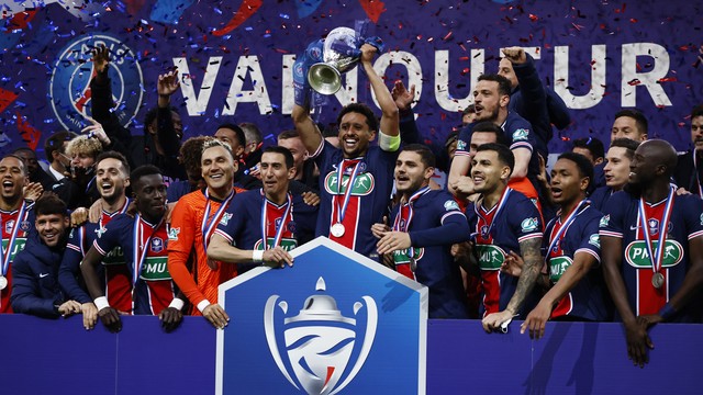 COPA DA FRANÇA. TEMPORADA 2020.2021. FINAL. JOGO ÚNICO. PARTIDA ÚNICA. PARIS SAINT-GERMAIN. FRANÇA. CAMPEÃO. DÉCIMA QUARTA TÍTULO. MONACO. FRANÇA. VICE-CAMPEÃO.