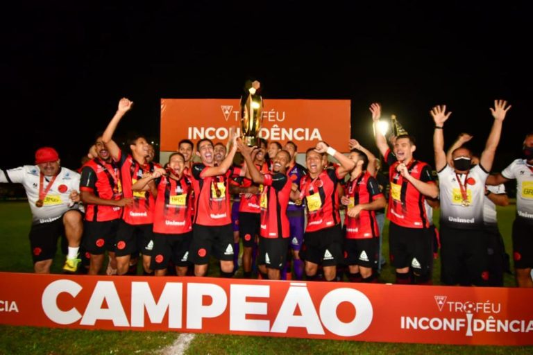 FINAL DO TROFÉU INCONFIDÊNCIA DE 2021. PARTIDA ÚNICA. JOGO ÚNICO. POUSO ALEGRE-MG. CAMPEÃO. URT-MG. VICE-CAMPEÃO.