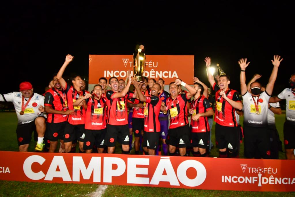 FINAL DO TROFÉU INCONFIDÊNCIA DE 2021. PARTIDA ÚNICA. JOGO ÚNICO. POUSO ALEGRE-MG. CAMPEÃO. URT-MG. VICE-CAMPEÃO.