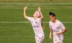 CAMPEONATO BRASILEIRO DE FUTEBOL FEMININO DA SÉRIE A1 D E2021. PRIMEIRA FASE. SEXTA RODADA. SANTOS-SP. GRÊMIO-RS.