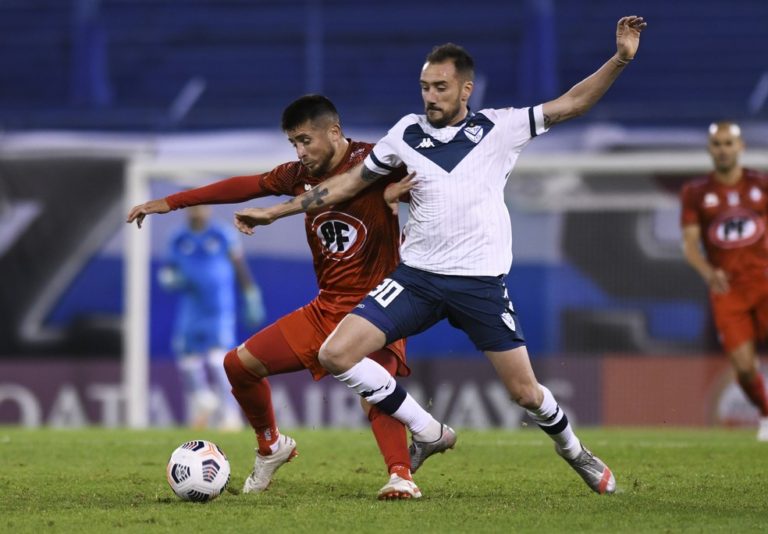 TAÇA LIBERTADORES DA AMÉRICA DE 2021. FASE DE GRUPOS. GRUPO G. QUINTA RODADA. VÉLEZ SARSFIELD. ARGENTINA. UNIÓN L CALERA. CHILE.