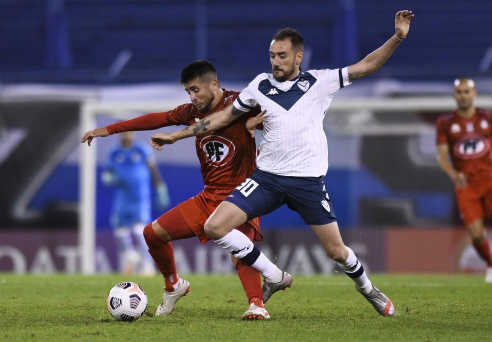 TAÇA LIBERTADORES DA AMÉRICA DE 2021. FASE DE GRUPOS. GRUPO G. QUINTA RODADA. VÉLEZ SARSFIELD. ARGENTINA. UNIÓN L CALERA. CHILE.