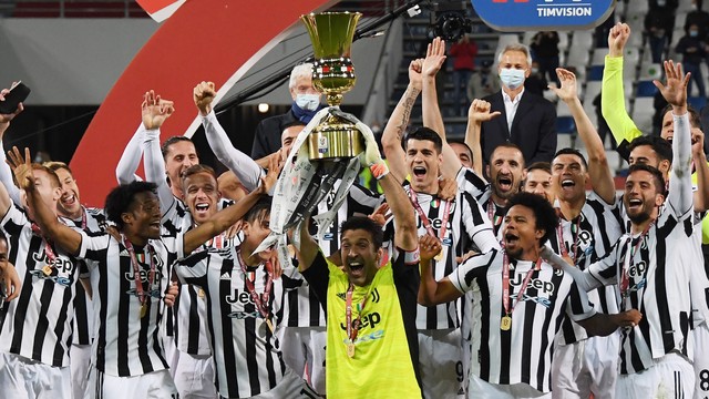 COPA DA ITÁLIA. TEMPORADA 2020. 2021. FINAL. JOGO ÚNICO. JUVENTUS. ITÁLIA. CAMPEÃ. DÉCIMO QUARTO TÍTULO. ATALANTA. ITÁLIA. VICE-CAMPEÃO.