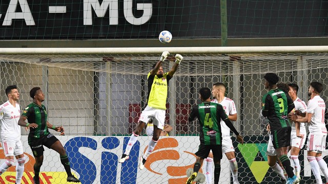 CAMPEONAOT BRASILEIRO DA SÉRIE A E 2021. PRIMEIRA FASE. SÉTIMA RODADA. AMÉRICA-MG. INTERNACIONAL-RS.