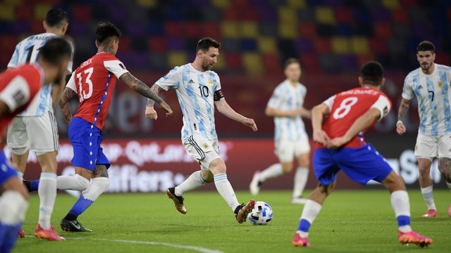 ELIMINATÓRIAS DA COPA DO MUNDO DE 2022. CONMEBOL. CONFEDERAÇÃO SUL-AMERICANA DE FUTEBOL. PRIMEIRA FASE. SÉTIMA RODADA. ARGENTINA. CHILE.